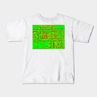 Bright Green Brick Kids T-Shirt